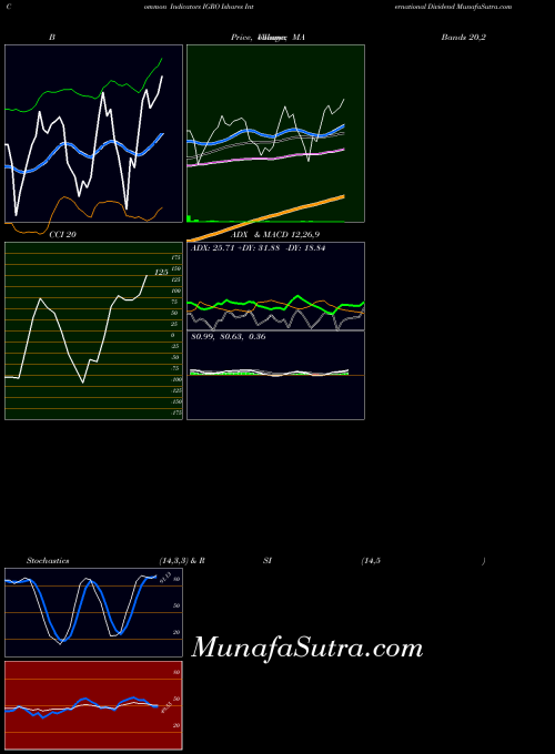 Ishares International indicators chart 