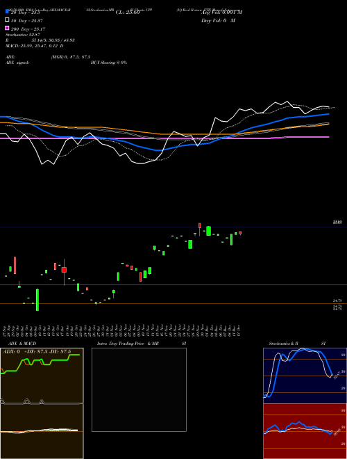 IQ Real Return ETF CPI Support Resistance charts IQ Real Return ETF CPI AMEX