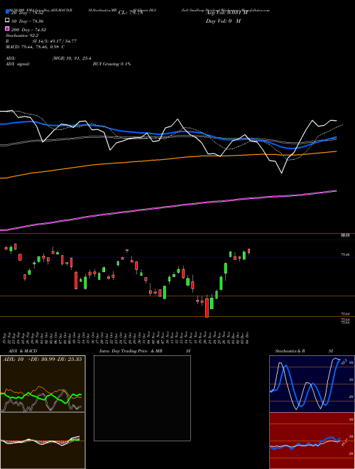 Intl Smallcap Dividend Wisdomtree DLS Support Resistance charts Intl Smallcap Dividend Wisdomtree DLS AMEX