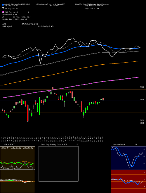 Emrg Mkts Index MSCI Ishares EEM Support Resistance charts Emrg Mkts Index MSCI Ishares EEM AMEX