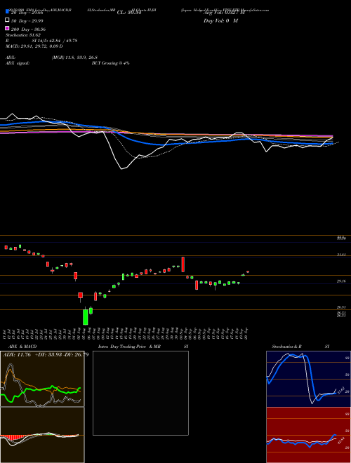 Japan Hedged Franklin FTSE ETF FLJH Support Resistance charts Japan Hedged Franklin FTSE ETF FLJH AMEX