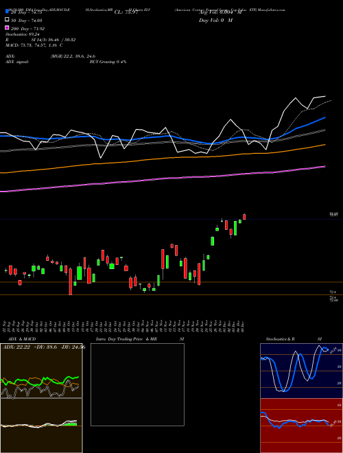 American Century Focused Large Cap Value ETF FLV Support Resistance charts American Century Focused Large Cap Value ETF FLV AMEX