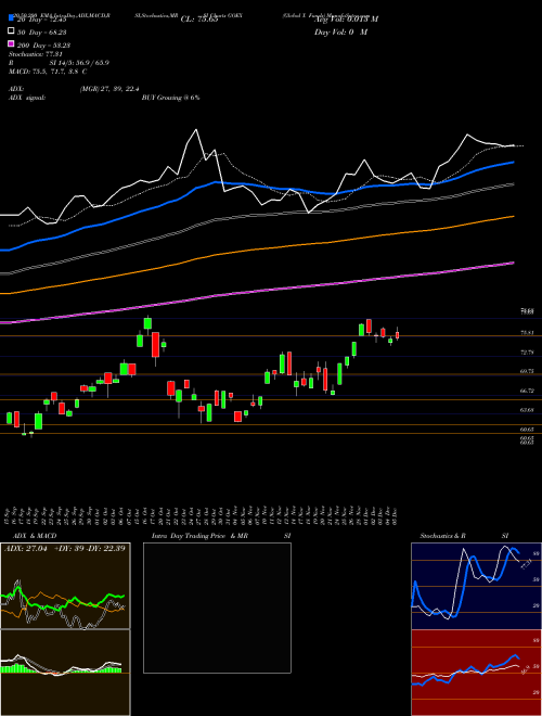 Global X Funds GOEX Support Resistance charts Global X Funds GOEX AMEX