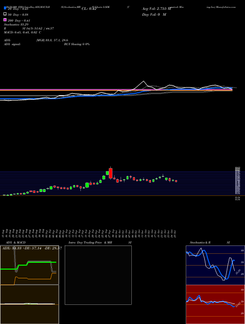 Comstock Mining Inc LODE Support Resistance charts Comstock Mining Inc LODE AMEX