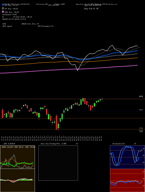 Oppenheimer Russell 1000 Multifactor ETF OMFL Support Resistance charts Oppenheimer Russell 1000 Multifactor ETF OMFL AMEX