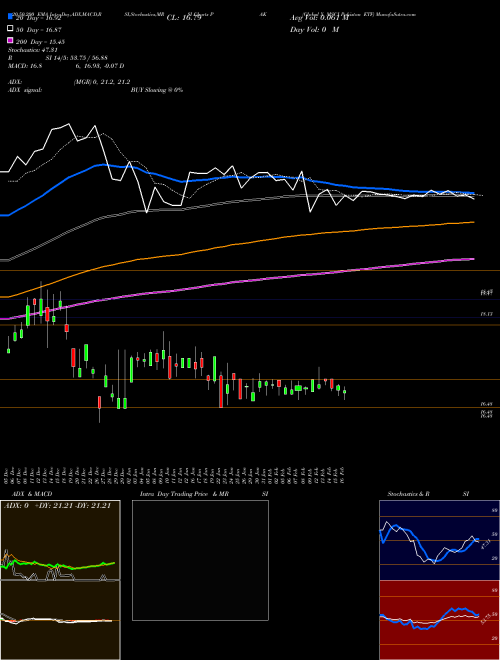 Global X MSCI Pakistan ETF PAK Support Resistance charts Global X MSCI Pakistan ETF PAK AMEX