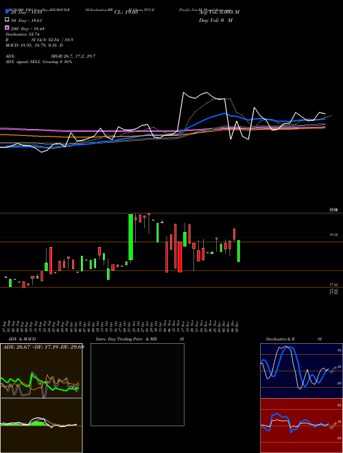 Pacific Gas El PCG-E Support Resistance charts Pacific Gas El PCG-E AMEX
