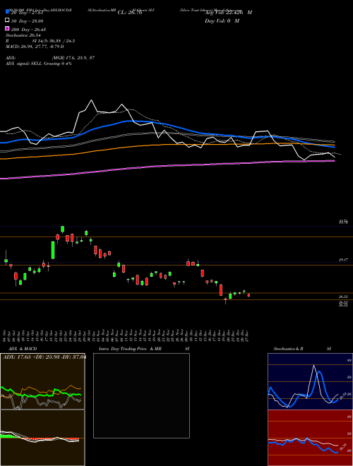 Silver Trust Ishares SLV Support Resistance charts Silver Trust Ishares SLV AMEX