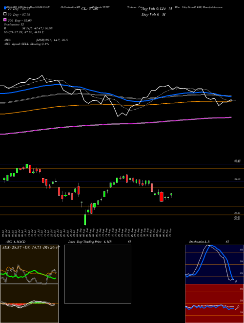 T. Rowe Price Blue Chip Growth ETF TCHP Support Resistance charts T. Rowe Price Blue Chip Growth ETF TCHP AMEX