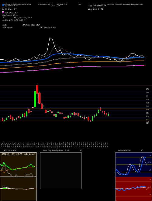 International Tower Hill Mines Ltd THM Support Resistance charts International Tower Hill Mines Ltd THM AMEX