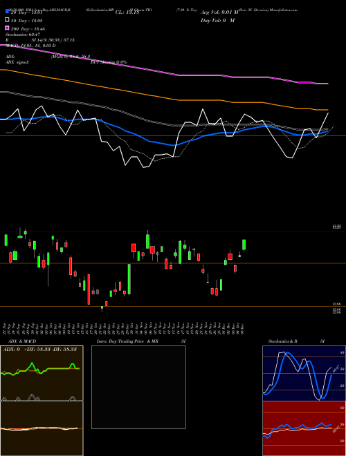 7-10 Yr Trsy Bear 3X Direxion TYO Support Resistance charts 7-10 Yr Trsy Bear 3X Direxion TYO AMEX