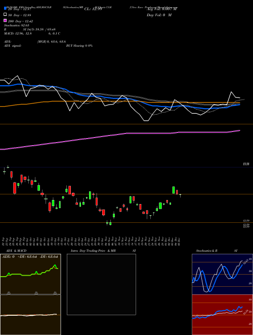 Ultra Euro Proshares ULE Support Resistance charts Ultra Euro Proshares ULE AMEX