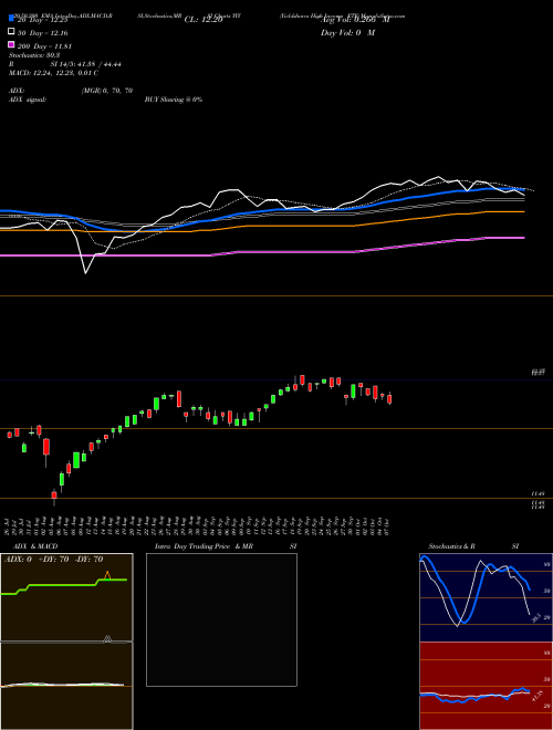 Yieldshares High Income ETF YYY Support Resistance charts Yieldshares High Income ETF YYY AMEX