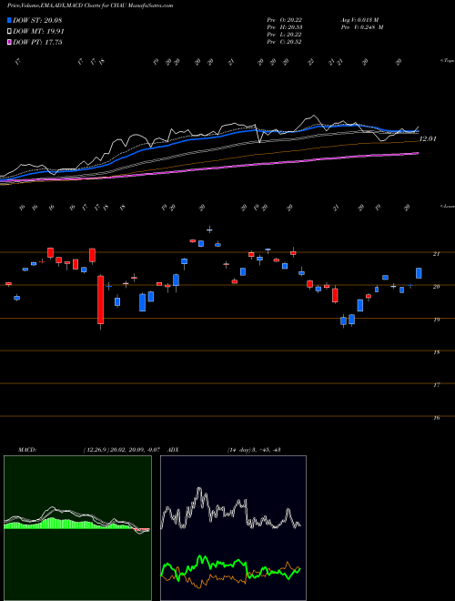 Munafa Direxion Daily Csi 300 China A (CHAU) stock tips, volume analysis, indicator analysis [intraday, positional] for today and tomorrow