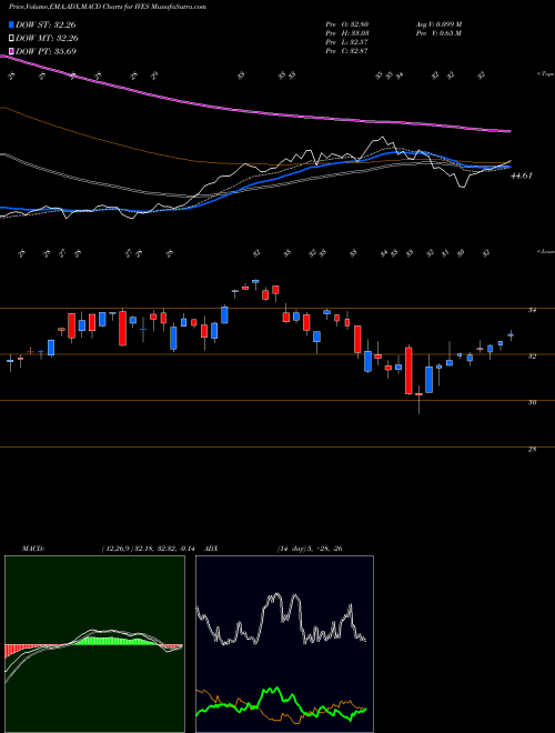 MACD charts various settings share IVES Wedbush Etfmg Global Cloud Tech ETF AMEX Stock exchange 