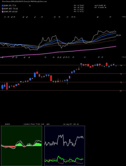 MACD charts various settings share PKB Dynamic Building & Construct Powershares AMEX Stock exchange 