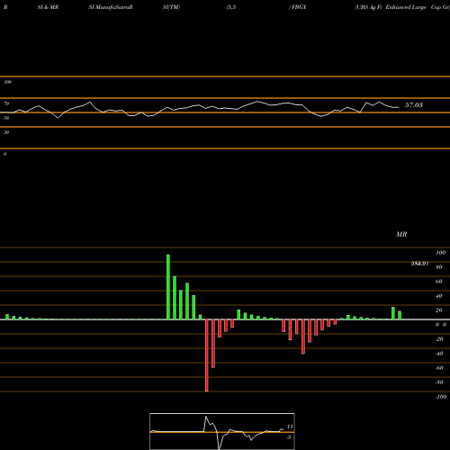 RSI & MRSI charts UBS Ag Fi Enhanced Large Cap Gr FBGX share AMEX Stock Exchange 
