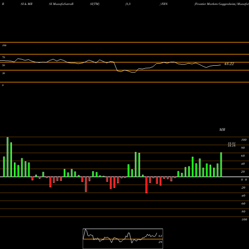 RSI & MRSI charts Frontier Markets Guggenheim FRN share AMEX Stock Exchange 