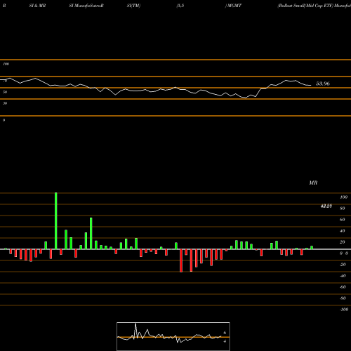 RSI & MRSI charts Ballast Small/Mid Cap ETF MGMT share AMEX Stock Exchange 
