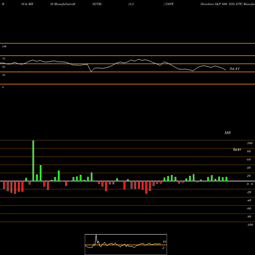 RSI & MRSI charts Xtrackers S&P 500 ESG ETF SNPE share AMEX Stock Exchange 