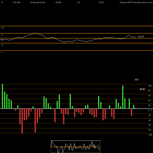 RSI & MRSI charts Trimtabs ETF Trust TTAI share AMEX Stock Exchange 