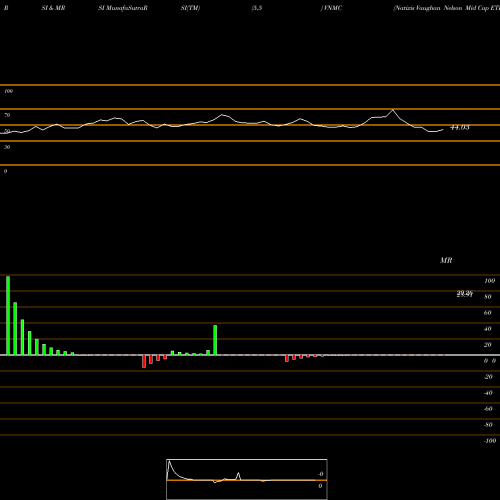 RSI & MRSI charts Natixis Vaughan Nelson Mid Cap ETF VNMC share AMEX Stock Exchange 