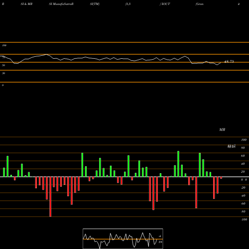 RSI & MRSI charts Graniteshares Xout U.S. Large Cap ETF XOUT share AMEX Stock Exchange 
