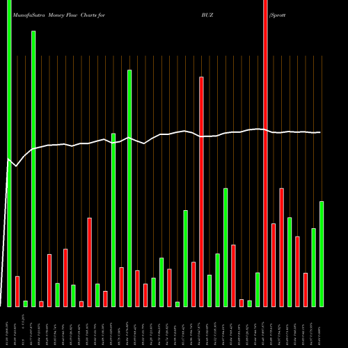 Money Flow charts share BUZ Sprott Buzz Social Media Insigh AMEX Stock exchange 