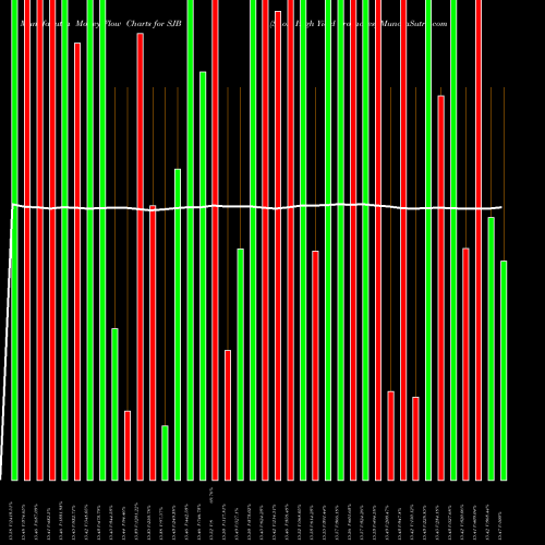 Money Flow charts share SJB Short High Yield Proshares AMEX Stock exchange 