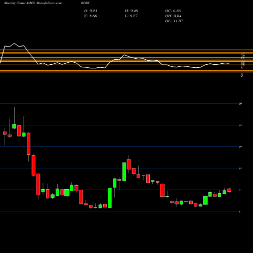 Monthly charts share BDRY Breakwave Dry Bulk Shipping ETF AMEX Stock exchange 