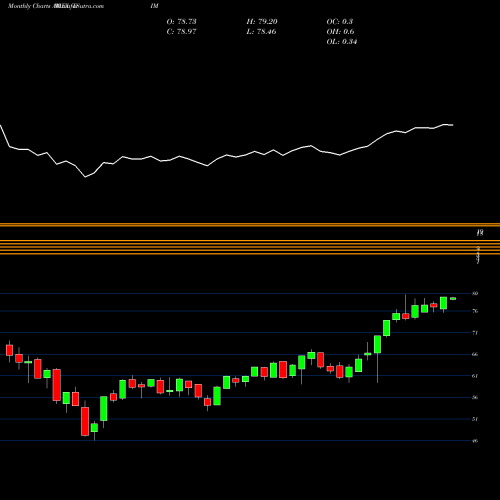 Monthly charts share DIM Intl Midcap Dividend Wisdomtree AMEX Stock exchange 
