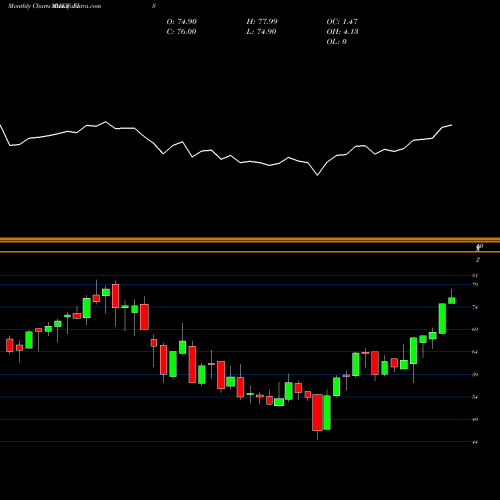 Monthly charts share EIS Israel Cap Invest Mkt Index MSCI Ishares AMEX Stock exchange 