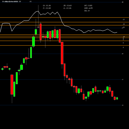 Monthly charts share ERSX Ershares Non-US Small Cap ETF AMEX Stock exchange 