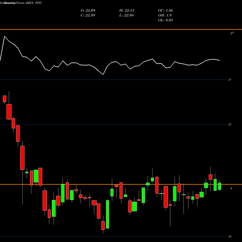 Monthly charts share FFIU Fieldstone Uva Med-Term Fixed Income ETF AMEX Stock exchange 