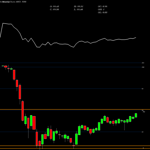 Monthly charts share FIBR Ishares Edge U.S. Fixed Income AMEX Stock exchange 