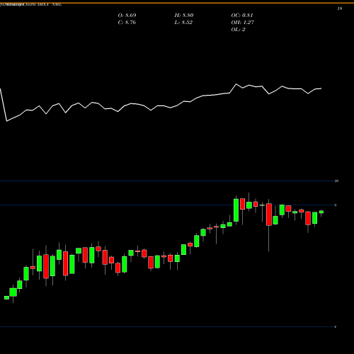 Monthly charts share NML Neuberger Berman MLP Income Fun AMEX Stock exchange 