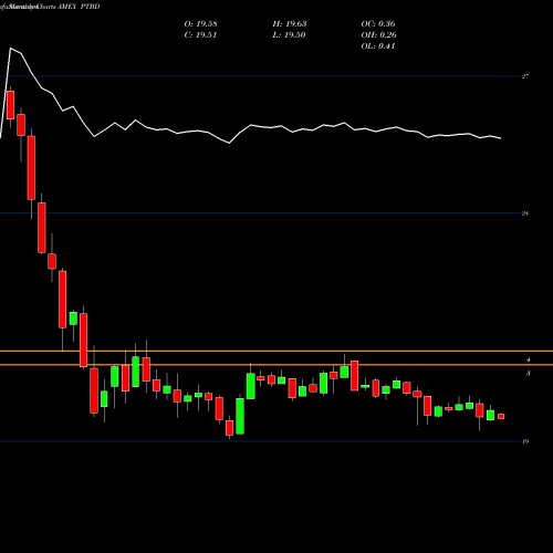 Monthly charts share PTBD Pacer Trendpilot US Bond ETF AMEX Stock exchange 