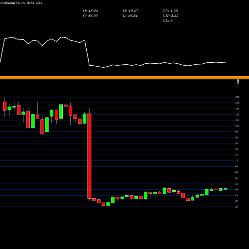 Monthly charts share RWJ Revenueshares Smallcap AMEX Stock exchange 