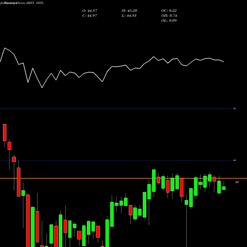 Monthly charts share SHYL Xtrackers Short Duration High Yield Bond ETF AMEX Stock exchange 