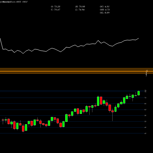 Monthly charts share SMLF Ishares Factorselect MSCI USA S AMEX Stock exchange 