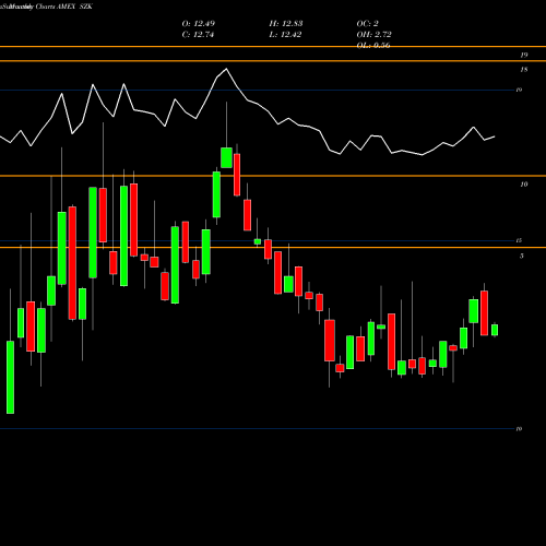 Monthly charts share SZK Ultrashort Consumer Goods Proshares AMEX Stock exchange 