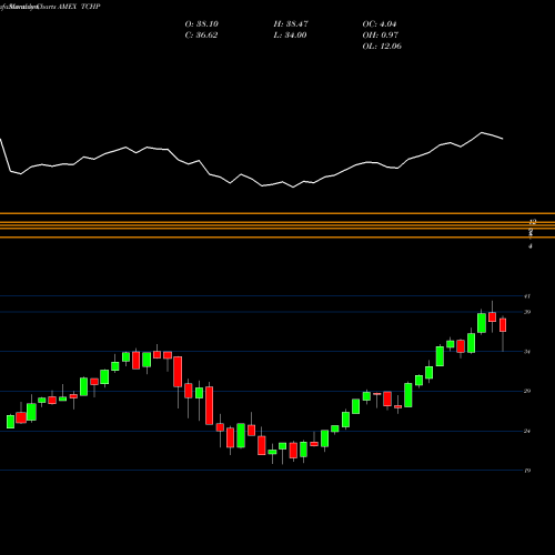 Monthly charts share TCHP T. Rowe Price Blue Chip Growth ETF AMEX Stock exchange 