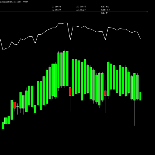 Monthly charts share TFLO Treasury Floating Rate Ishares AMEX Stock exchange 