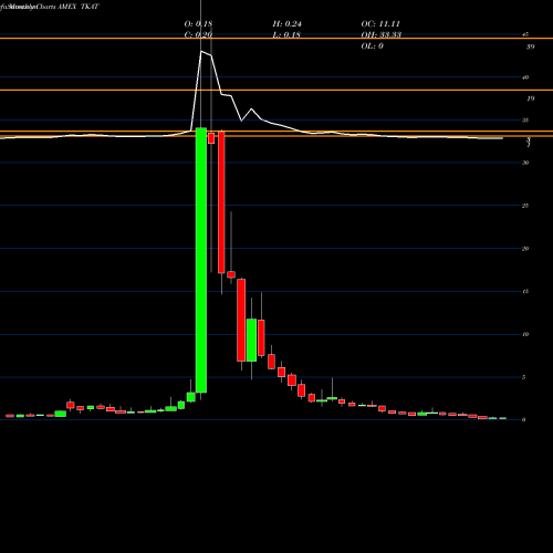 Monthly charts share TKAT Takung Art CO Ltd AMEX Stock exchange 