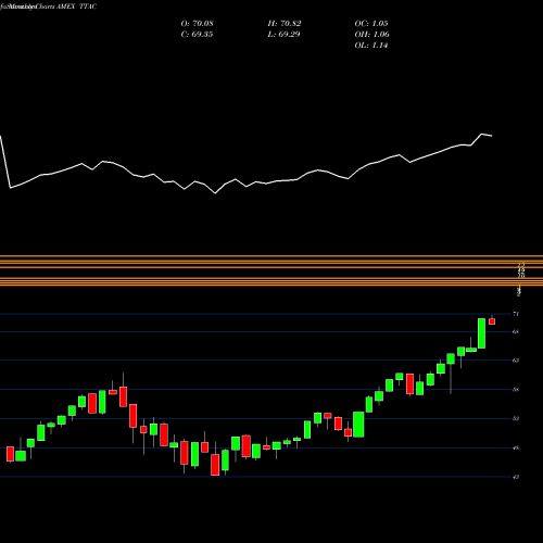 Monthly charts share TTAC Trimtabs Float Shrink ETF AMEX Stock exchange 