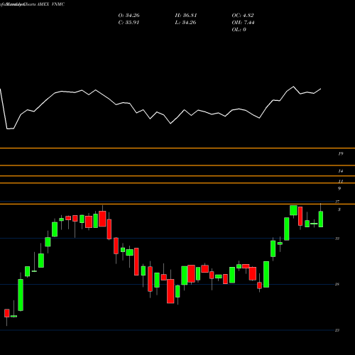 Monthly charts share VNMC Natixis Vaughan Nelson Mid Cap ETF AMEX Stock exchange 