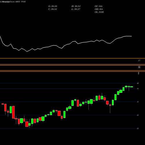 Monthly charts share VNSE Natixis Vaughan Nelson Select ETF AMEX Stock exchange 