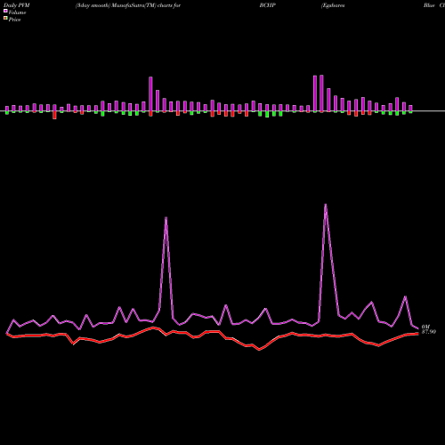 PVM Price Volume Measure charts Egshares Blue Chip ETF BCHP share AMEX Stock Exchange 