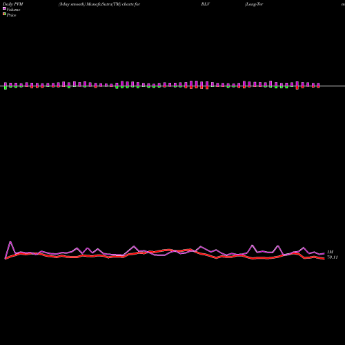 PVM Price Volume Measure charts Long-Term Bond Index ETF Vanguard BLV share AMEX Stock Exchange 