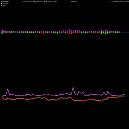 PVM Price Volume Measure charts Distillate U.S. Fundamental Stability & Value Et DSTL share AMEX Stock Exchange 